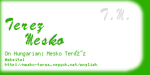 terez mesko business card